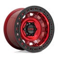 Kmc Km236 Tank Beadlock 17X9 -38 Candy Red