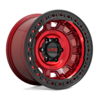 Kmc Km236 Tank Beadlock 17X9 -38 Candy Red