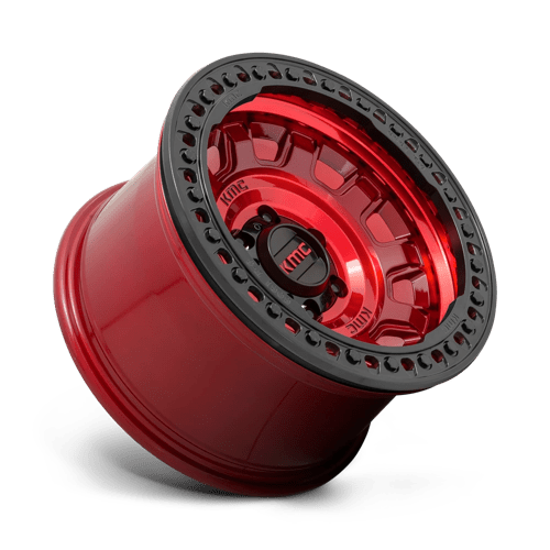 Kmc Km236 Tank Beadlock 17X9 -15 Candy Red