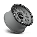 Kmc Km535 Grenade Off-Road 17X9 -12 Matte Gray W/ Matte Black Lip