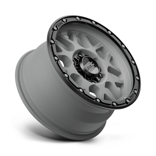 Kmc Km535 Grenade Off-Road 17X9 -12 Matte Gray W/ Matte Black Lip