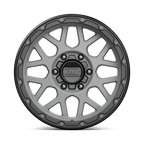 Kmc Km535 Grenade Off-Road 17X9 +18 Matte Gray W/ Matte Black Lip