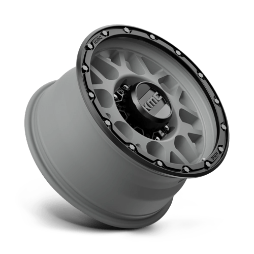 Kmc Km535 Grenade Off-Road 17X9 +18 Matte Gray W/ Matte Black Lip