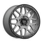 Kmc Km535 Grenade Off-Road 18X8.5 +35 Matte Gray W/ Matte Black Lip