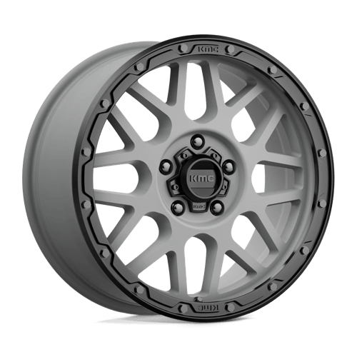 Kmc Km535 Grenade Off-Road 18X8.5 +35 Matte Gray W/ Matte Black Lip