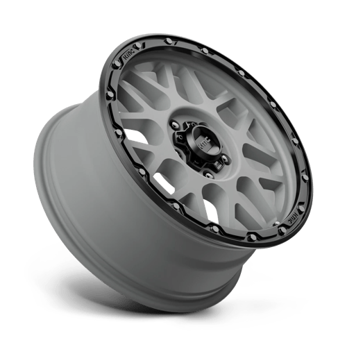 Kmc Km535 Grenade Off-Road 18X8.5 +35 Matte Gray W/ Matte Black Lip