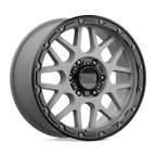 Kmc Km535 Grenade Off-Road 18X8.5 +35 Matte Gray W/ Matte Black Lip