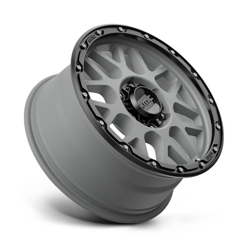 Kmc Km535 Grenade Off-Road 18X8.5 +35 Matte Gray W/ Matte Black Lip