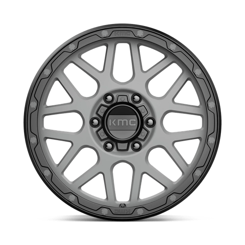 Kmc Km535 Grenade Off-Road 18X8.5 +35 Matte Gray W/ Matte Black Lip
