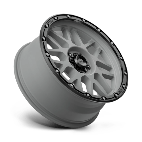 Kmc Km535 Grenade Off-Road 17X8.5 +0 Matte Gray W/ Matte Black Lip