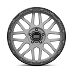 Kmc Km535 Grenade Off-Road 18X8.5 +35 Matte Gray W/ Matte Black Lip