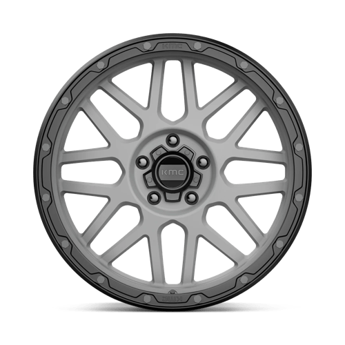 Kmc Km535 Grenade Off-Road 17X9 -12 Matte Gray W/ Matte Black Lip