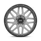 Kmc Km535 Grenade Off-Road 17X9 -12 Matte Gray W/ Matte Black Lip