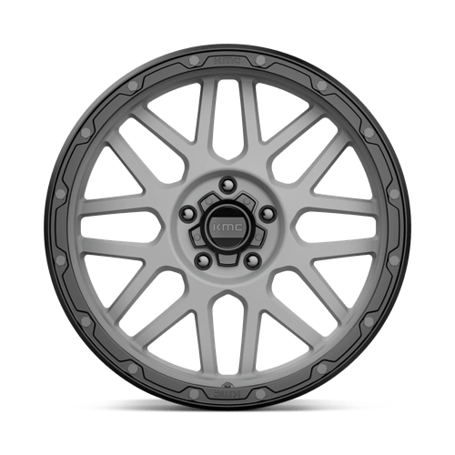 Kmc Km535 Grenade Off-Road 20X9 +18 Matte Gray W/ Matte Black Lip