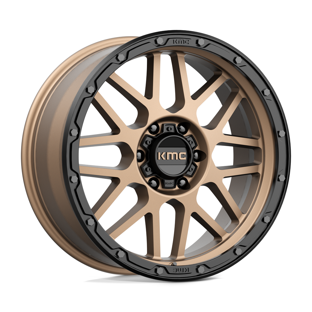 Kmc Km535 Grenade Off-Road 18X8.5 +35 Matte Bronze W/ M-Black Lip