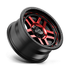 Kmc Km540 Recon 18X8.5 +0 Gloss Black Mach W/ Red Tint