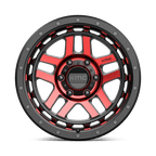 Kmc Km540 Recon 18X8.5 +0 Gloss Black Mach W/ Red Tint