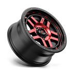 Kmc Km540 Recon 18X8.5 +0 Gloss Black Mach W/ Red Tint