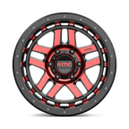 Kmc Km540 Recon 18X8.5 +18 Gloss Black Mach W/ Red Tint