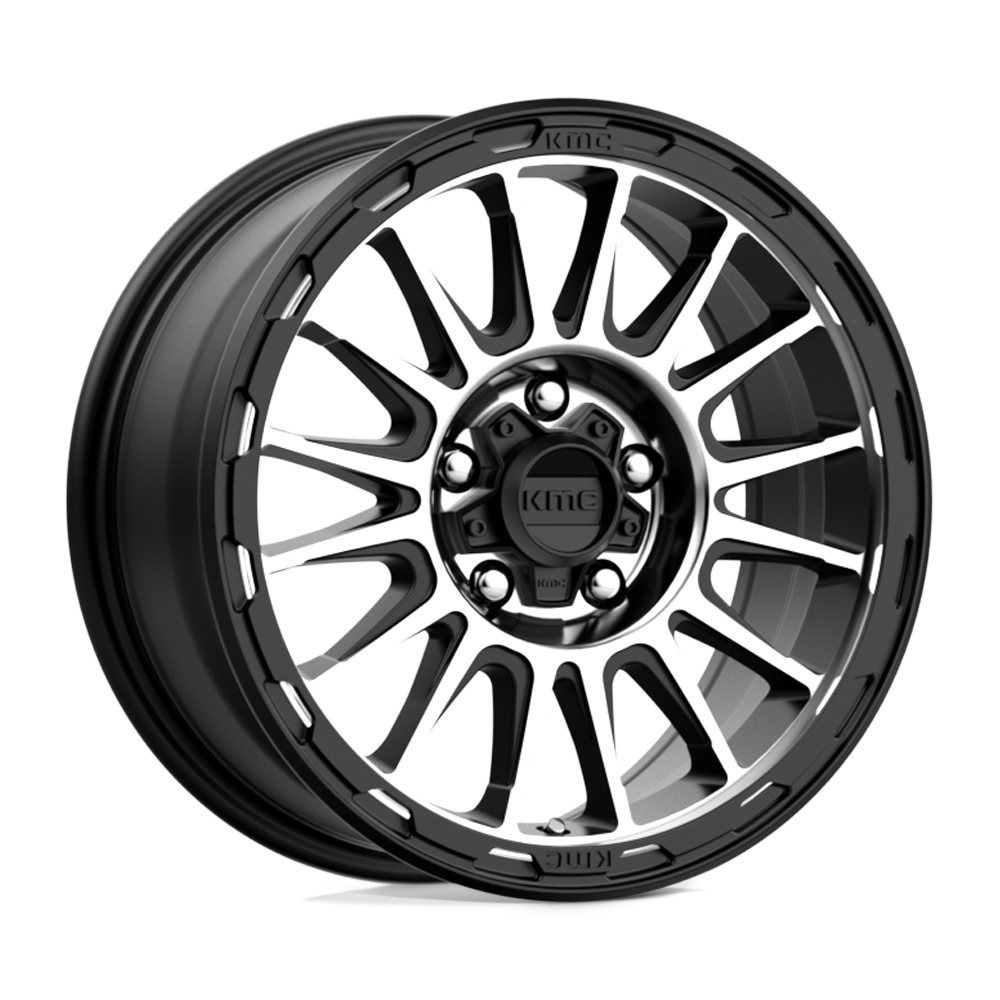 Kmc Km542 Impact 18X9 +18 Satin Black Machined