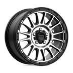 Kmc Km542 Impact 17X8 +35 Satin Black Machined