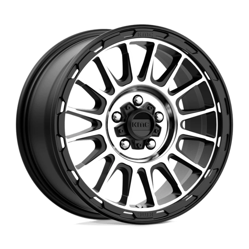 Kmc Km542 Impact 17X8 +35 Satin Black Machined