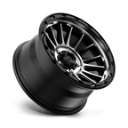 Kmc Km542 Impact 17X9 -12 Satin Black Machined