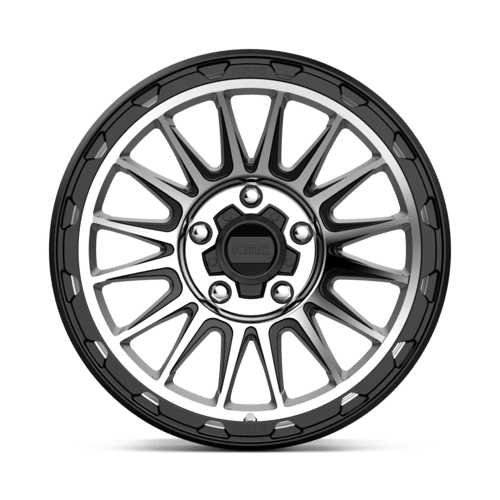 Kmc Km542 Impact 17X9 -12 Satin Black Machined