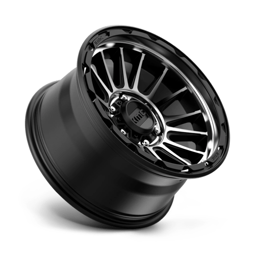 Kmc Km542 Impact 17X9 -12 Satin Black Machined