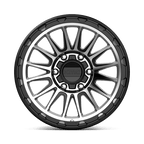 Kmc Km542 Impact 17X9 -12 Satin Black Machined