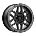 Kmc Km544 Mesa 18X9 +25 Satin Black W/ Gloss Black Lip