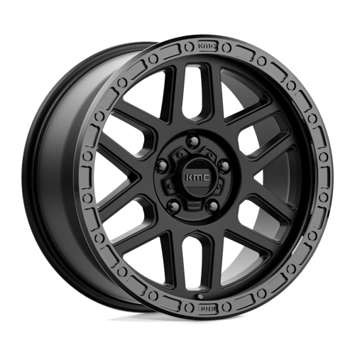 Kmc Km544 Mesa 18X9 +25 Satin Black W/ Gloss Black Lip