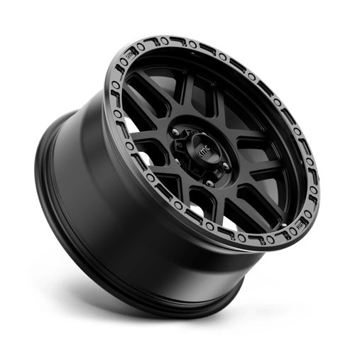 Kmc Km544 Mesa 18X9 +25 Satin Black W/ Gloss Black Lip