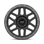 Kmc Km544 Mesa 17X9 -12 Satin Black W/ Gloss Black Lip