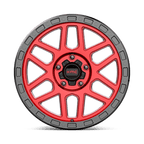 Kmc Km544 Mesa 18X9 +18 Candy Red W/ Black Lip