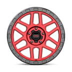 Kmc Km544 Mesa 18X9 +25 Candy Red W/ Black Lip