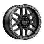 Kmc Km544 Mesa 18X9 +18 Satin Black W/ Gloss Black Lip