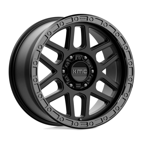 Kmc Km544 Mesa 18X9 +18 Satin Black W/ Gloss Black Lip