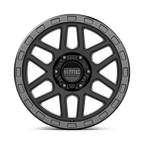 Kmc Km544 Mesa 18X9 +18 Satin Black W/ Gloss Black Lip