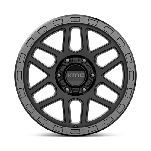 Kmc Km544 Mesa 18X9 +18 Satin Black W/ Gloss Black Lip