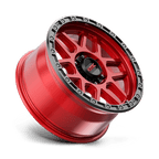 Kmc Km544 Mesa 18X9 +18 Candy Red W/ Black Lip