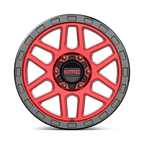 Kmc Km544 Mesa 17X9 +18 Candy Red W/ Black Lip