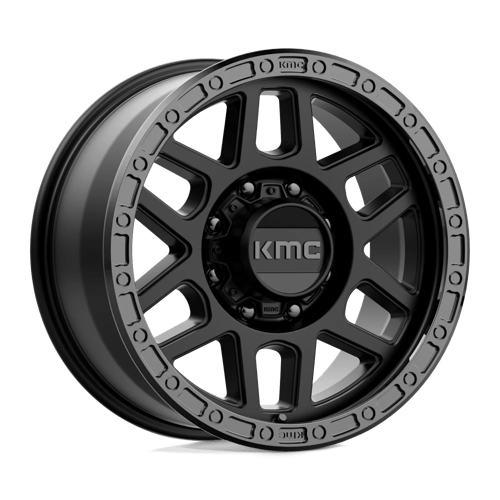 Kmc Km544 Mesa 18X9 +18 Satin Black W/ Gloss Black Lip