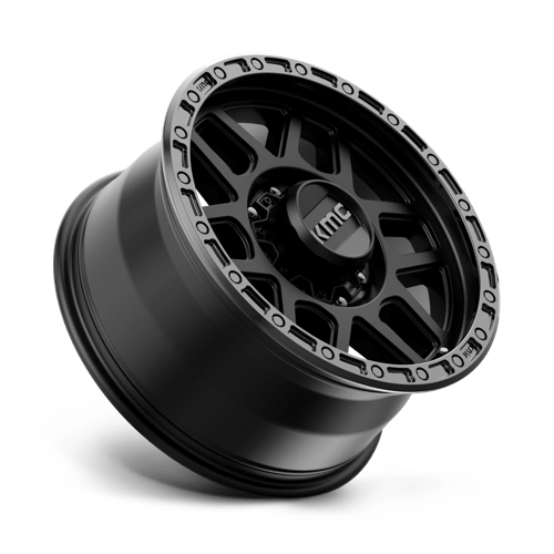 Kmc Km544 Mesa 18X9 +18 Satin Black W/ Gloss Black Lip