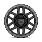 Kmc Km544 Mesa 18X9 +18 Satin Black W/ Gloss Black Lip