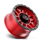 Kmc Km544 Mesa 18X9 +18 Candy Red W/ Black Lip