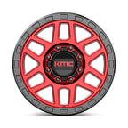 Kmc Km544 Mesa 18X9 +18 Candy Red W/ Black Lip