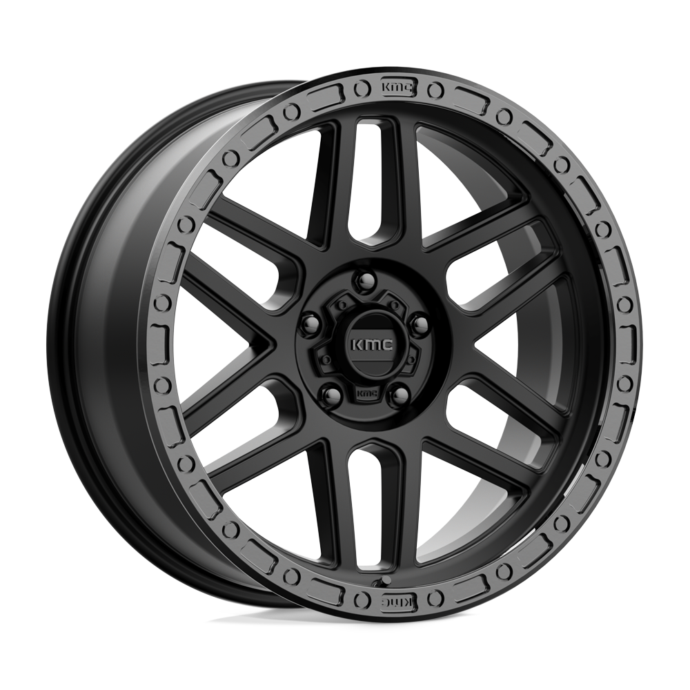 Kmc Km544 Mesa 17X8.5 +0 Satin Black W/ Gloss Black Lip