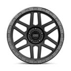 Kmc Km544 Mesa 20X9 +18 Satin Black W/ Gloss Black Lip