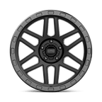 Kmc Km544 Mesa 18X9 +18 Satin Black W/ Gloss Black Lip
